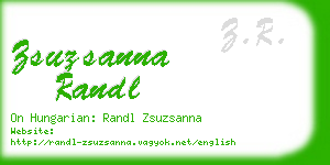 zsuzsanna randl business card